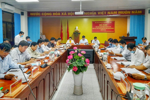 UBND thành phố Trà Vinh tổ chức hội nghị sơ kết tình hình thực hiện nhiệm vụ tháng 5 đề ra phương hướng nhiệm vụ tháng 6 năm 2022