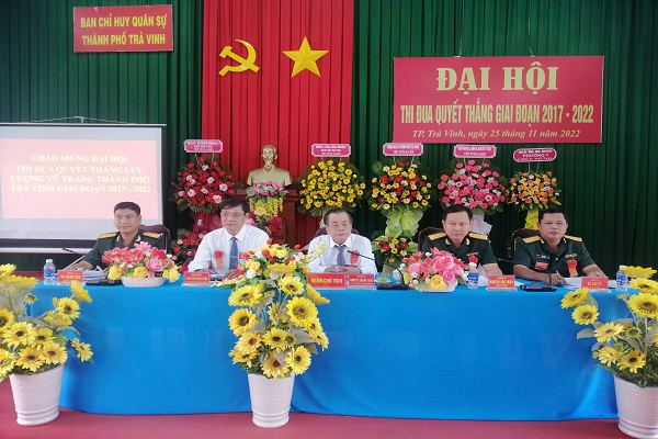  Thành phố Trà Vinh tổ chức đại hội thi đua quyết thắng lực lượng vũ trang thành phố giai đoạn 2017 – 2022