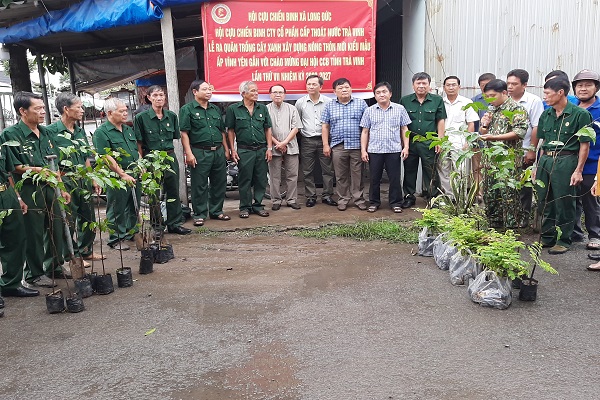 Lễ phát động trồng cây xanh chào mừng đại hội lần thứ VII Hội Cựu chiến binh tỉnh Trà Vinh nhiệm kỳ 2022-2027