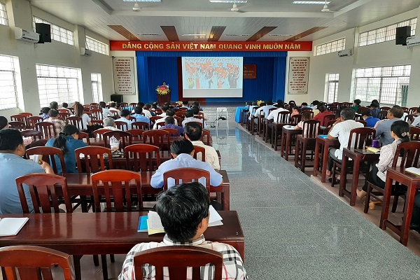 Thành phố Trà Vinh, tổ chức lớp bồi dưỡng lý luận chính trị và nghiệp vụ công tác Tuyên giáo, tuyên truyền miệng năm 2022 và Triển khai Nghị quyết hội nghị  lần thứ 5 Ban chấp hành Trung ương Đảng khoá XIII