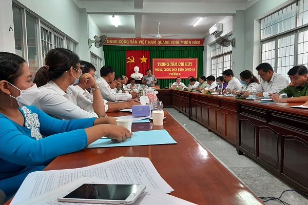 Bí thư Thành ủy Trà Vinh làm việc với Đảng ủy Phường 8 về việc thực hiện các chỉ tiêu Nghị quyết 5 tháng của năm 2022 