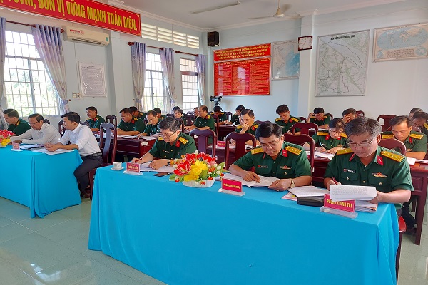 Đảng bộ quân sự thành phố Trà Vinh tổ chức hội nghị sơ kết giữa nhiệm kỳ thực hiện Nghị quyết Đại hội đảng bộ lần thứ IX, nhiệm kỳ 2020-2025